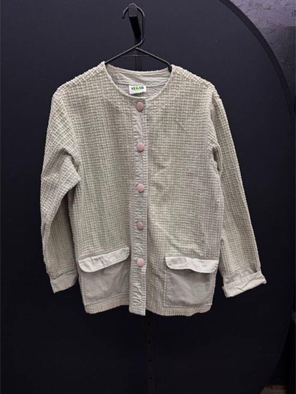 Sugar Vintage Green Button Up Lightweight Jacket